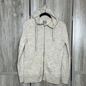 Icebreaker Hoodie Size S Full Zipper Wool Pockets Oatmeal Color